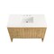 James Martin Vanities Hudson 48in Single Vanity, Light Natural Oak w/ 3 CM White Zeus Top 435-V48-LNO-3WZ - alternate 5